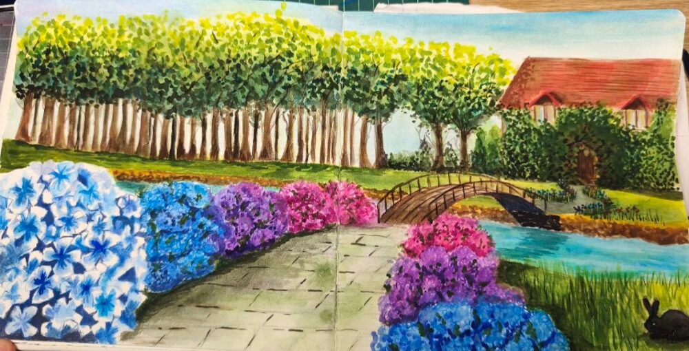 El jardín del puente